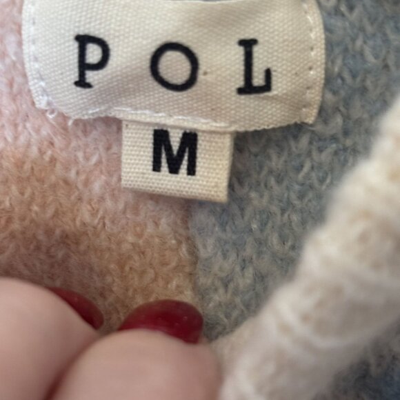 POL Bohemian Style American Flag-Inspired Pullover Hoodie Sweater Size M - Picture 3 of 12